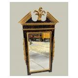 CARVERS GILD GOLD DECORATED PLUME CARVED MIRROR