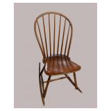 ANTIQUE NEW ENGLAND WINDSOR ROCKER