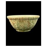ANTIQUE YELLOW WARE SPONGEWARE MIXING BOWL WITH