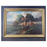 J. HOFFMAN 19TH CENTURY OIL ON CANVAS