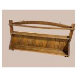 OAK HANGING PLATE RACK