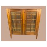 19TH CENT. PEGGED BRASS SCREENED PIE SAFE