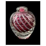 SIGNED NUHELZ ART GLASS PERFUME