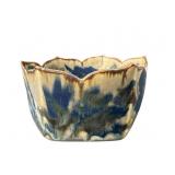 BUTTERFIELD STUDIO ART POTTERY DRIP GLAZE LOTUS