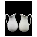 PR OF ALFRED MEAKIN & ADAMS IRONSTONE PITCHERS