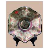 ANTIQUE FENTON FEATHERED SERPENT CARNIVAL BOWL