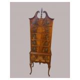RARE FLAMED MAHOGANY LINGERIE HIGHBOY