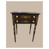 HITCHCOCK PAINT DECORATED 2 DRAWER STAND