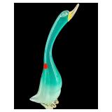 LARGE MURANO STYLE GOLD FLECK BIRD