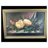 MAGNOLIA TEXTURED PRINT ON CANVAS