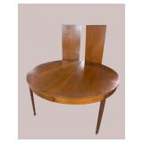 ROUND INLAID EARLY BIGGS DINING ROOM TABLE