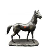 SIGNED A. PRIMTEMPS 321/500 LARGE CHALKWARE HORSE