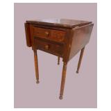 19TH CENT. 2 DRAWER WORK TABLE