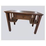 MISSION OAK 1 DRAWER LIBRARY DESK