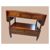 GEORGETOWN GALLERIES SOLID MAHOGANY DROP SIDE