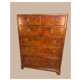 AMERICAN DREW BURLED 7 DRAWER CHEST