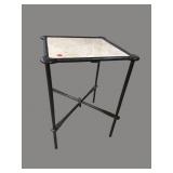 IRON MARBLE TOP TABLE