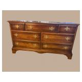 STATTON SOLID CHERRY 7 DRAWER DRESSER