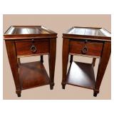 2 LA-Z-BOY CHERRY QUALITY END TABLES