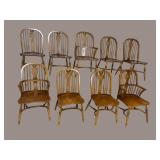 9 MAPLE WINDSOR CHAIRS