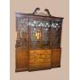 BAKER MAHOGANY INLAID LARGE BREAKFRONT CHINA