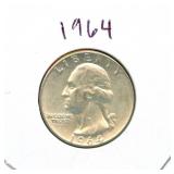 1964 Washington Silver Quarter