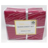 NIB Queen 100% Organic Cotton Sheet Set