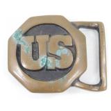 Antique U.S. Brass Belt Buckle