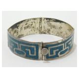 Sterling Silver Crushed Turquoise Bracelet - 27.6