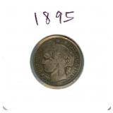 1895 France Silver 50 Centimes
