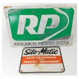 ** Silo Matic & RP Vintage Tin Signs - Not