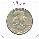 1963 Franklin Silver Half Dollar