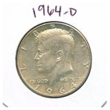1964-D Kennedy Silver Half Dollar