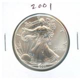 2001 U.S. Silver Eagle ASE - 1 oz Fine Silver