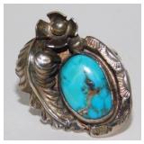 Sterling Silver Southwest Navajo Style Ring, Size