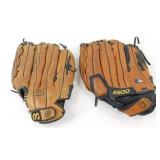 2 Left-Handed Baseball Gloves