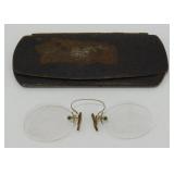 Glasses from the 1800's with Case