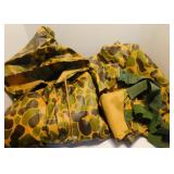 (Medium) Rain Suit. Zip-up Jacket w Hood &