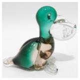 * Murano Style Art Glass Pelican Figurine