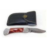 New Damascus Blade Folding Pocket Knife with