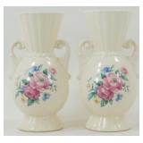 * Pair of Royal Copley Vases