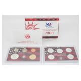 2000-S United States Mint Silver Proof Set - Five