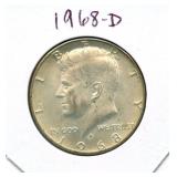 1968-D Kennedy Silver Half Dollar - 40% Silver