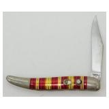 Vintage Hammer Brand Striped Spring Assisted Flip