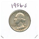 1956-S Washington Silver Quarter