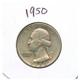 1950 Washington Silver Quarter