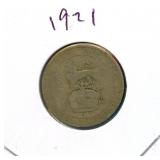 1921 United Kingdom Silver One Shilling