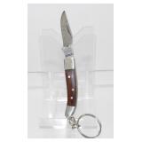 New Damascus Blade Folding Keychain Knife