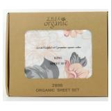 NIB King Organic Cotton Sheet Set