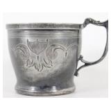 Antique Van Bergh Co. Silverplate Baby Cup #784